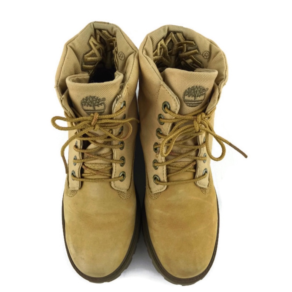 Timberland Tan Boots Embroidered Women’s Size 7.5